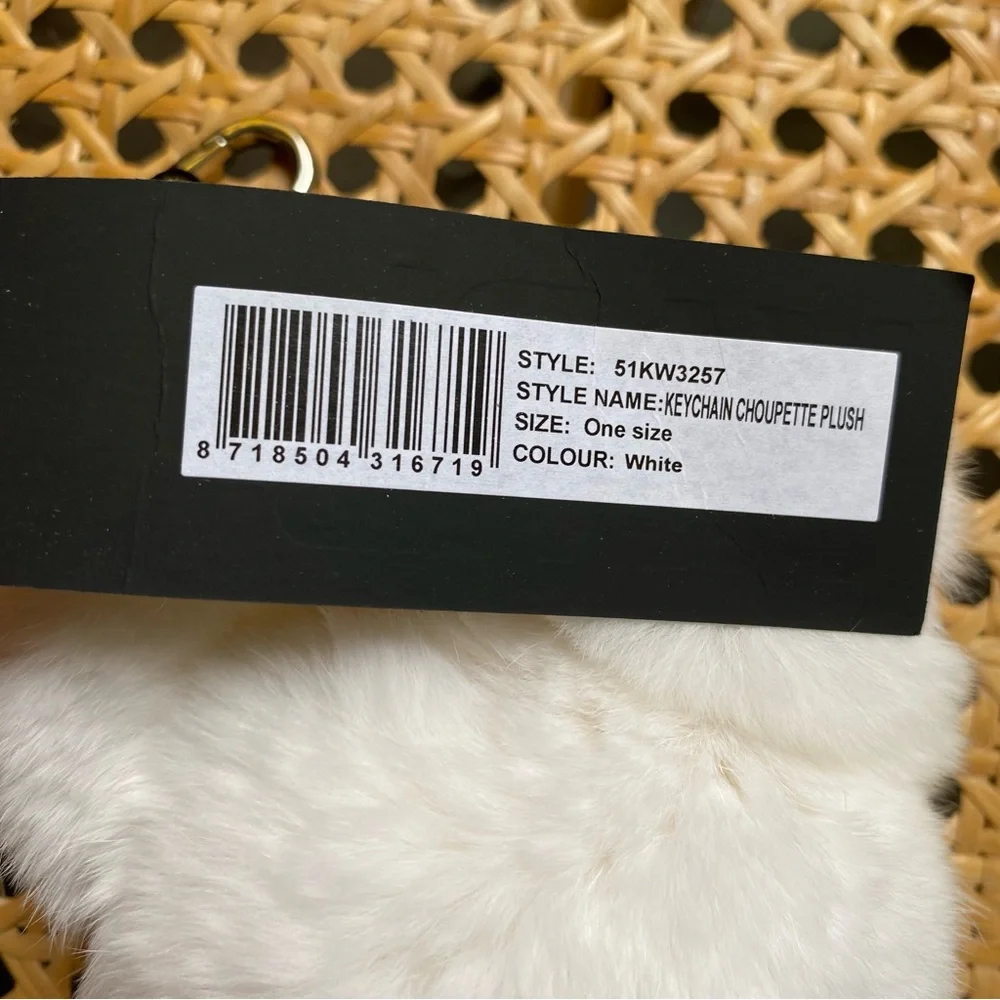 Karl Lagerfeld Choupette Collection Keychain White Plush